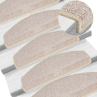 Trapmatten 10 st 65x24x4 cm taupe halfrond