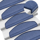 Stair Mats 10 pcs 65x24x4 cm Blue Half Round Large