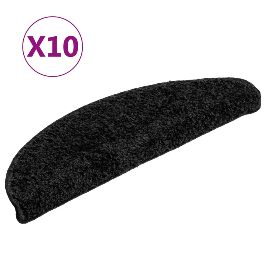 Trapmatten 10 St 56X17X3 Cm Zwart 56 x 17 x 3 cm