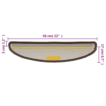 Trapmatten 10 st 56x17x3 cm bruin 10 56 x 17 x 3 cm Bruin