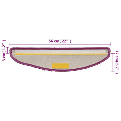 Trapmatten 10 st 56x17x3 cm violet 10 56 x 17 x 3 cm Violet