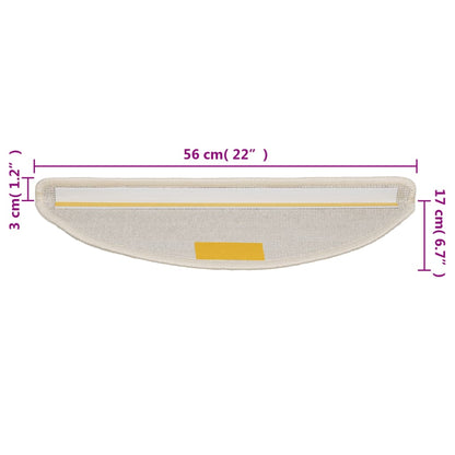 Trapmatten 10 st 56x17x3 cm wit