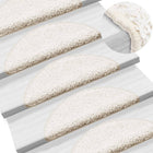Trapmatten 10 st 56x17x3 cm Wit Halfrond