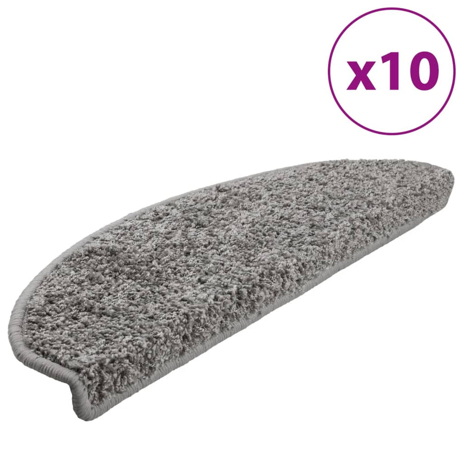 Trapmatten 10 st 65x21x4 cm grijs 10 65 x 21 x 4 cm Grijs