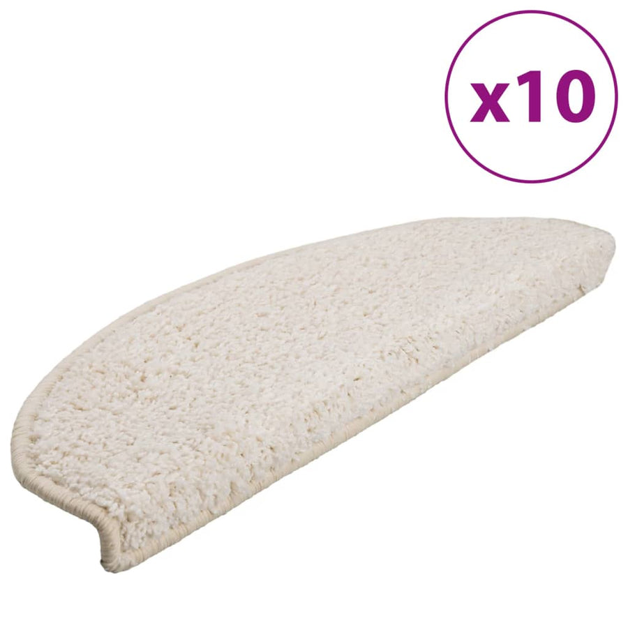 Trapmatten 10 St 65X21X4 Cm Wit 65 x 21 x 4 cm