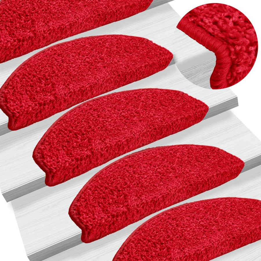 Trapmatten 10 St 65X21X4 Cm Rood 65 x 21 x 4 cm