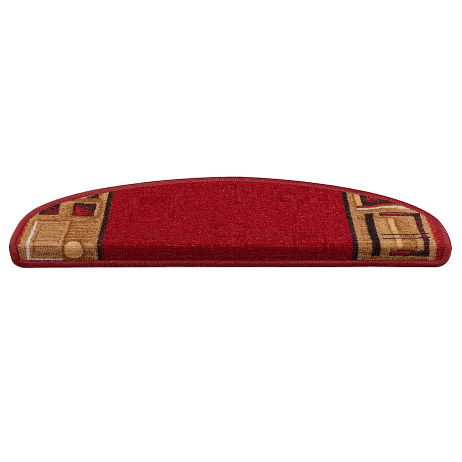 Trapmatten zelfklevend 10 st 65x21x4 cm rood