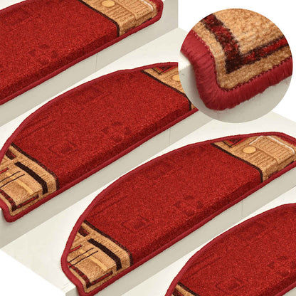 Trapmatten zelfklevend 10 st 65x21x4 cm rood
