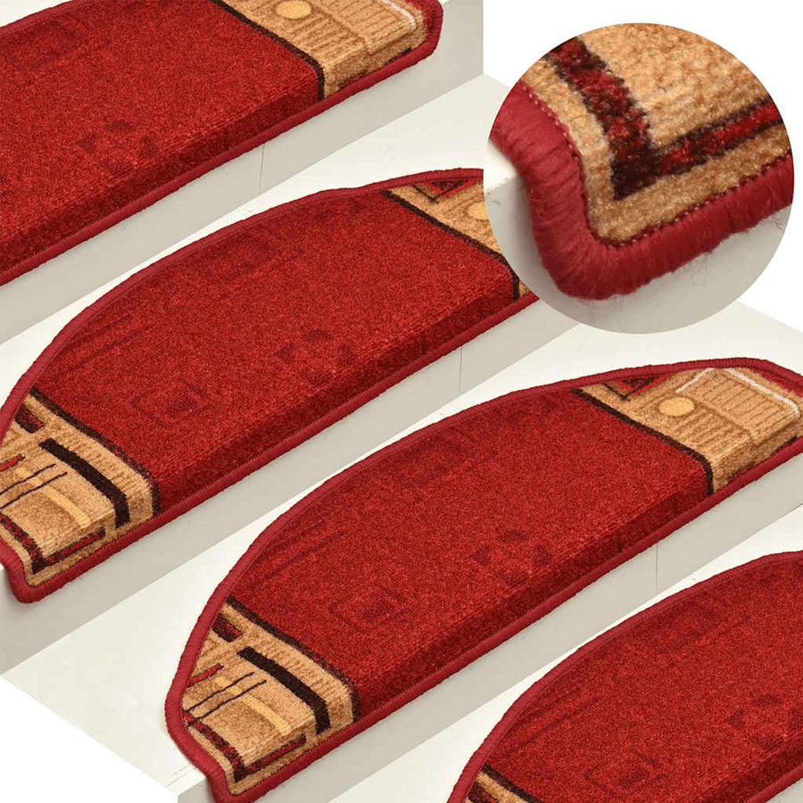 Trapmatten zelfklevend 10 st 65x21x4 cm rood