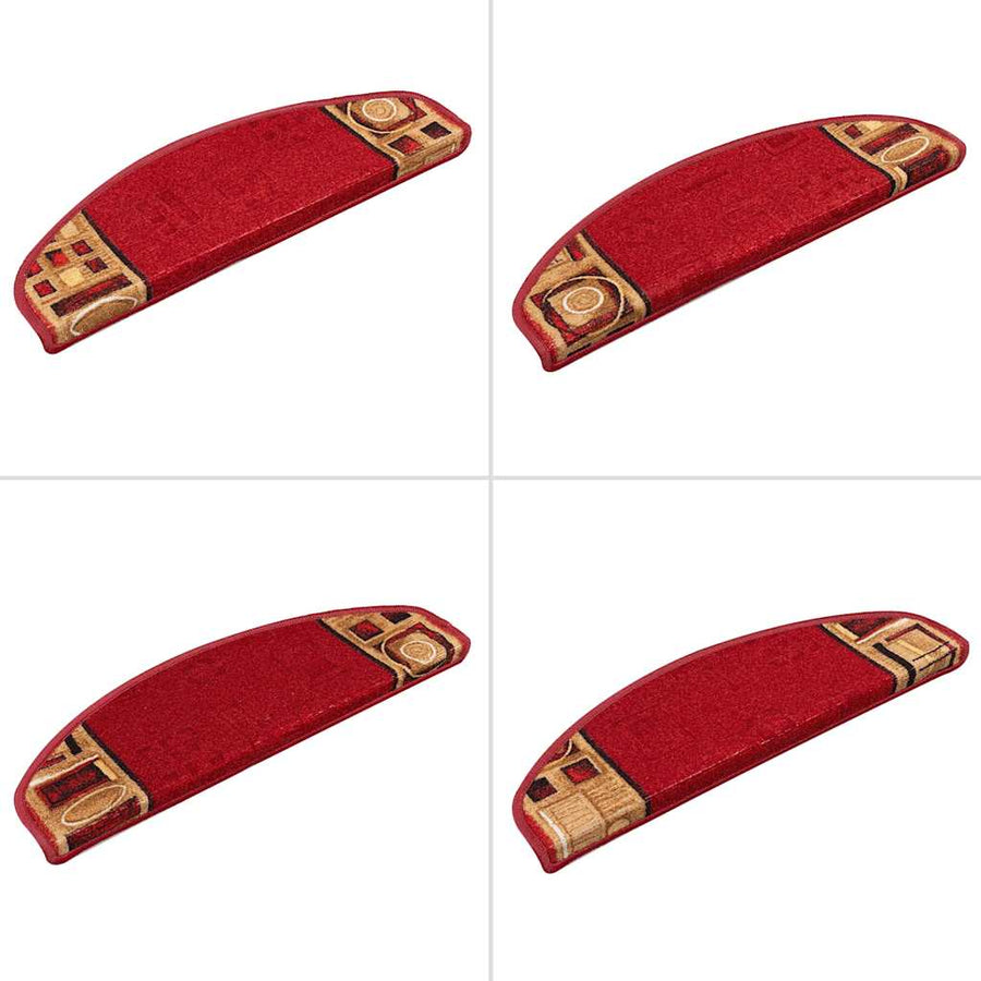 Trapmatten zelfklevend 10 st 65x21x4 cm rood
