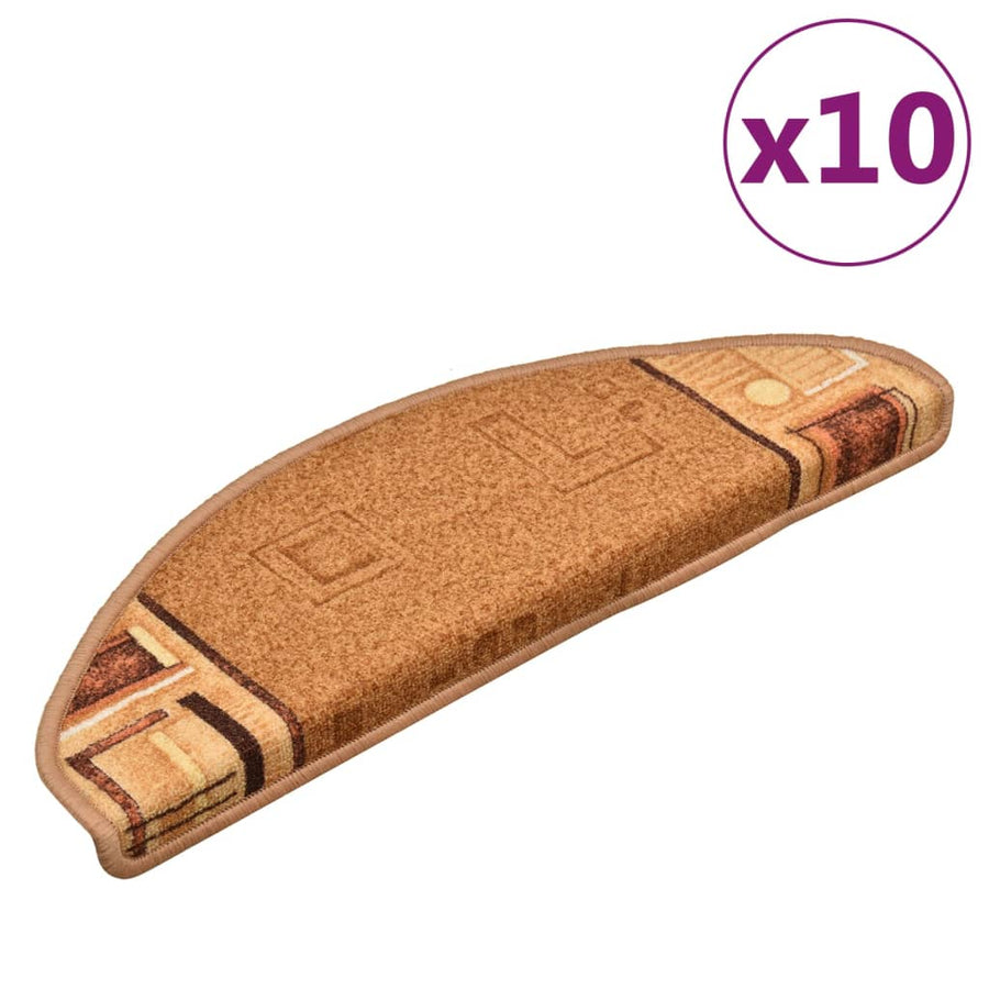 Trapmatten Zelfklevend 10 St 65X21X4 Cm Beige Halfrond