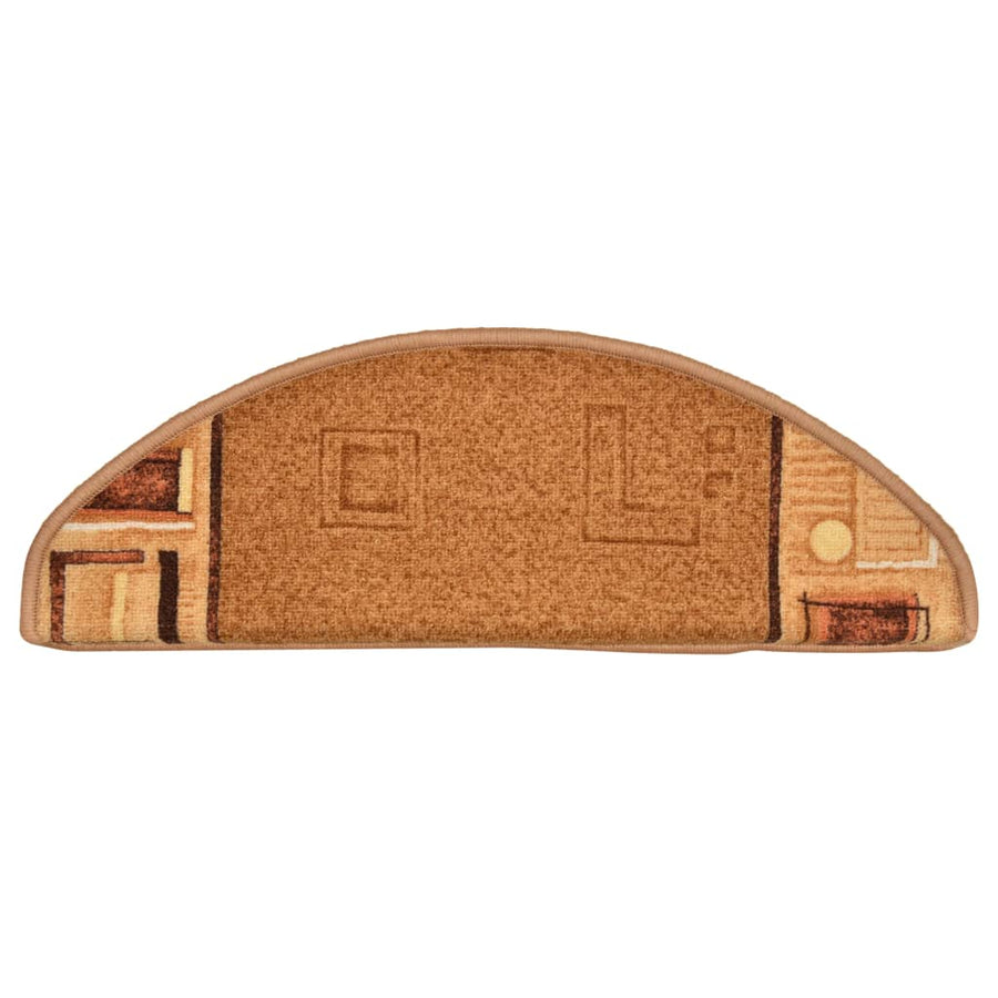 Trapmatten Zelfklevend 10 St 65X21X4 Cm Beige Halfrond