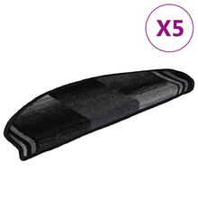 Trapmatten Zelfklevend 5 St 65X21X4 Cm Zwart En Grijs Halfrond