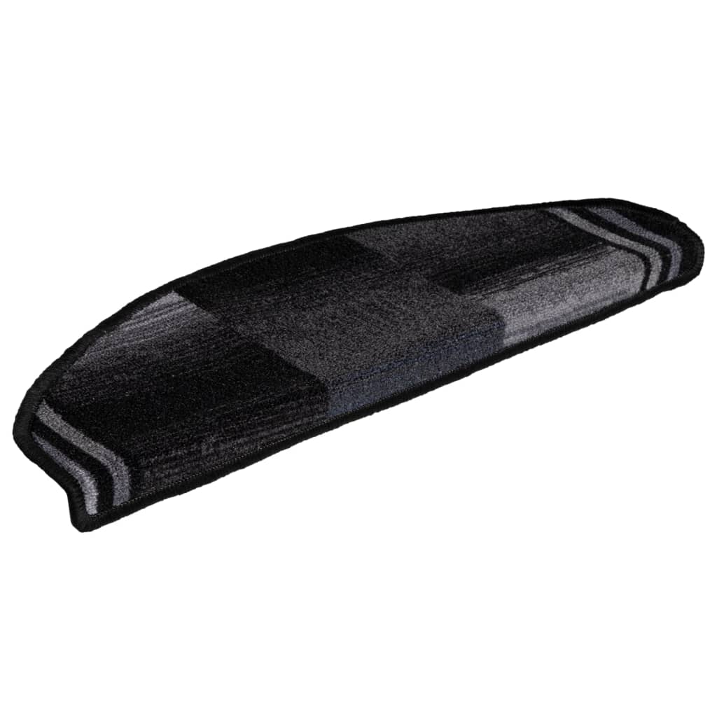 Trapmatten Zelfklevend 5 St 65X21X4 Cm Zwart En Grijs Halfrond