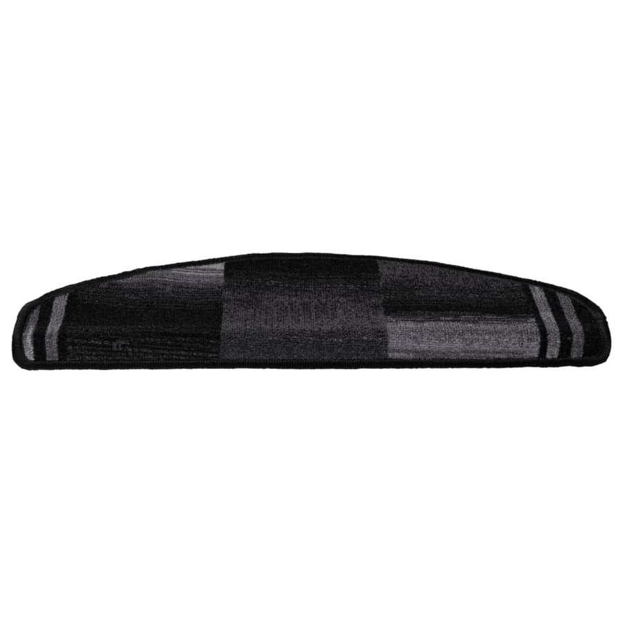 Trapmatten Zelfklevend 5 St 65X21X4 Cm Zwart En Grijs Halfrond