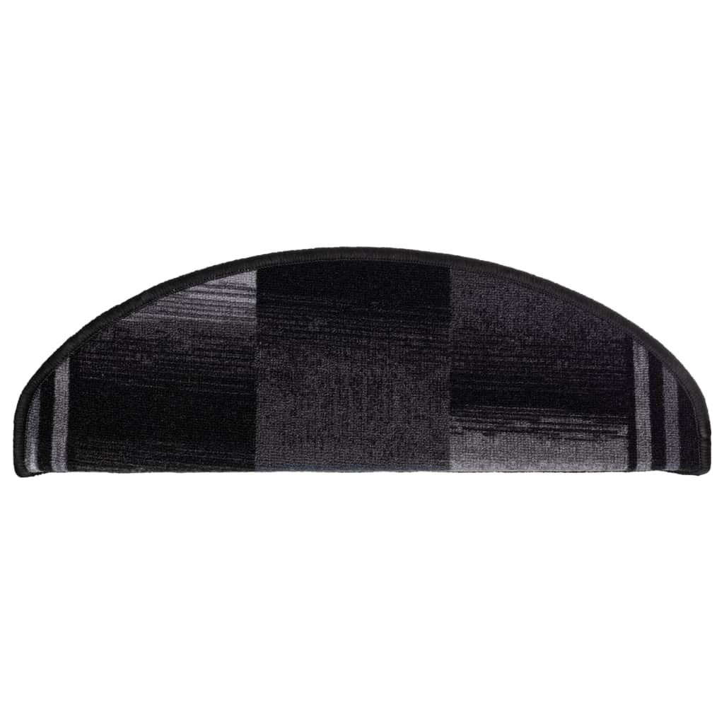 Trapmatten Zelfklevend 5 St 65X21X4 Cm Zwart En Grijs Halfrond