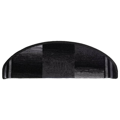 Trapmatten Zelfklevend 5 St 65X21X4 Cm Zwart En Grijs Halfrond