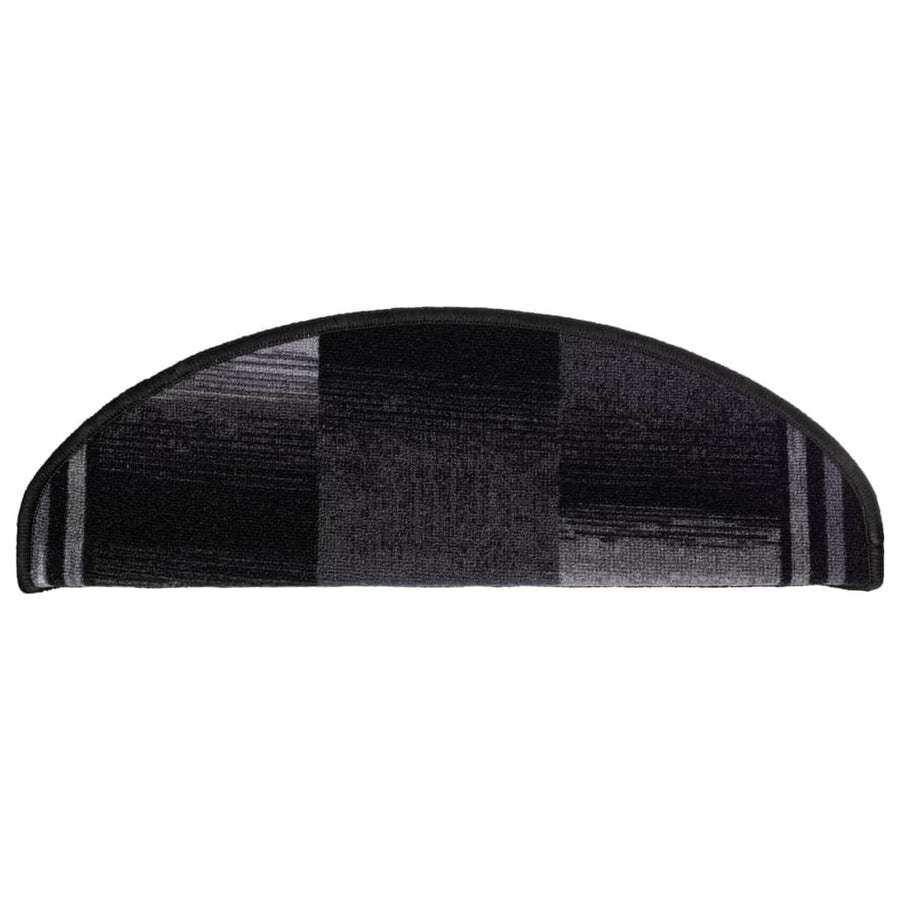 Trapmatten Zelfklevend 5 St 65X21X4 Cm Zwart En Grijs Halfrond