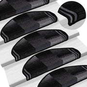 Trapmatten zelfklevend 5 stuks zwart grijs 65x21x4 cm