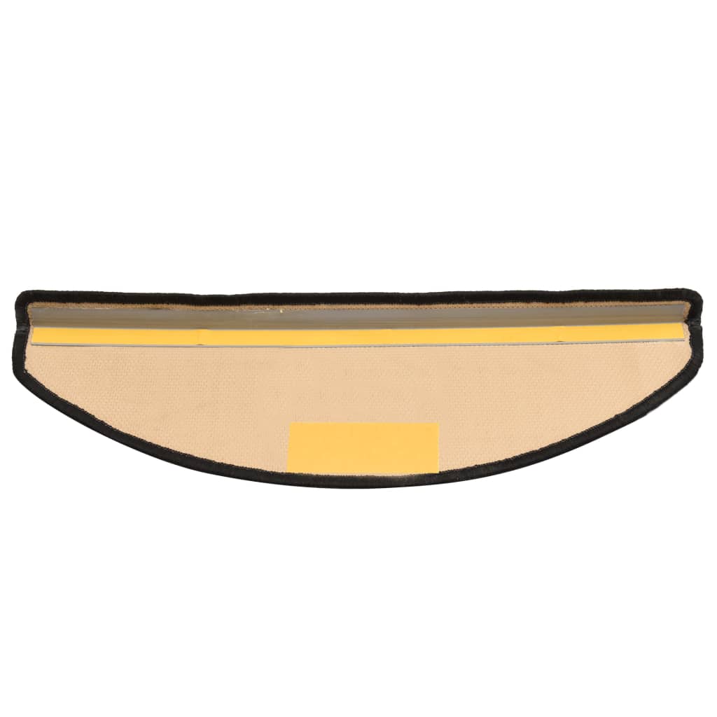 Trapmatten Zelfklevend 65X21X4 Cm 10 Zwart en grijs Halfrond