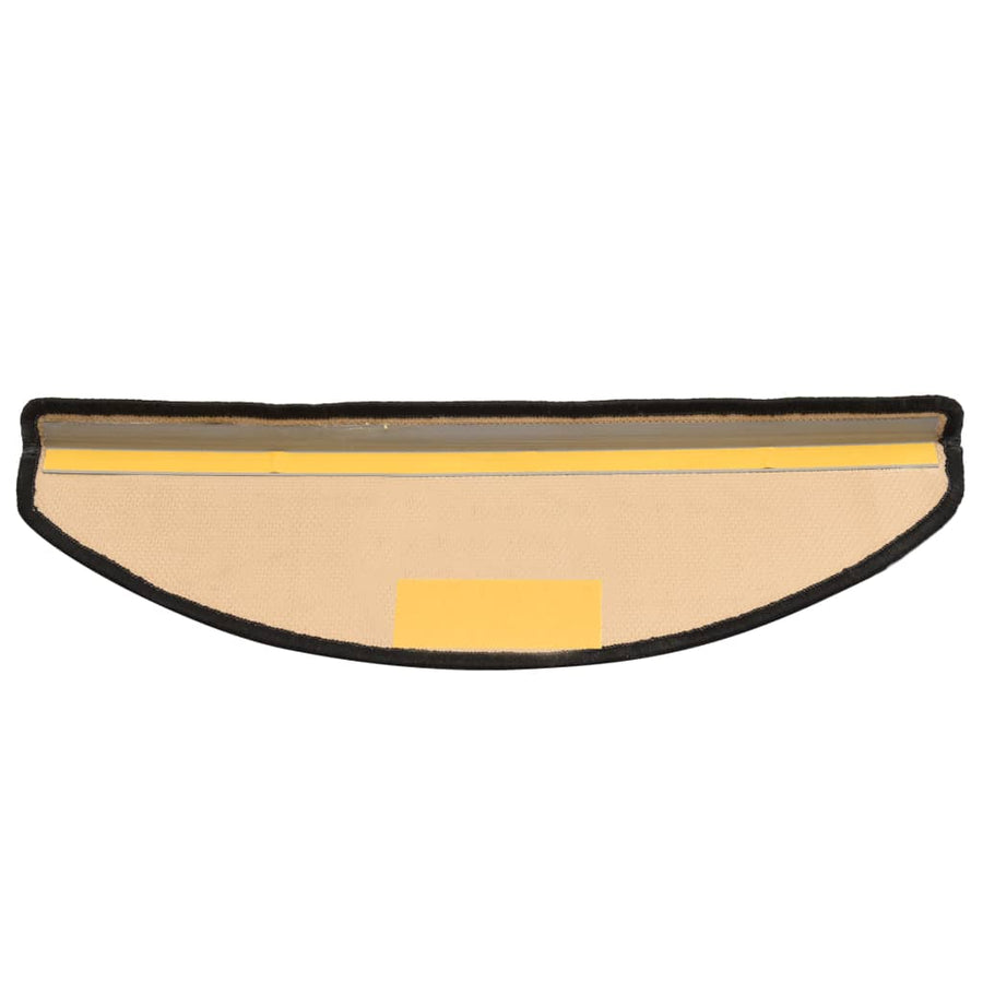 Trapmatten Zelfklevend 65X21X4 Cm 10 Zwart en grijs Halfrond