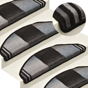 Trapmatten zelfklevend 10 st 65x21x4 cm zwart grijs