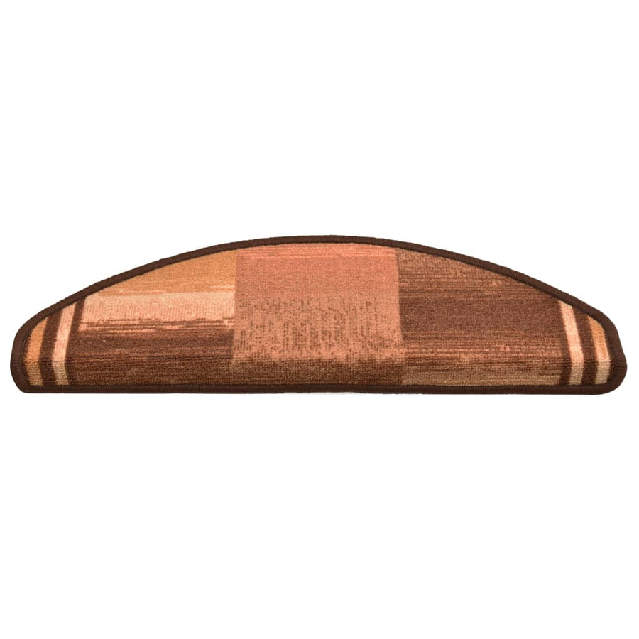Trapmatten Zelfklevend 5 St 65X21X4 Cm Bruin Halfrond