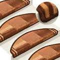 Trapmatten zelfklevend 5 st 65x21x4 cm bruin