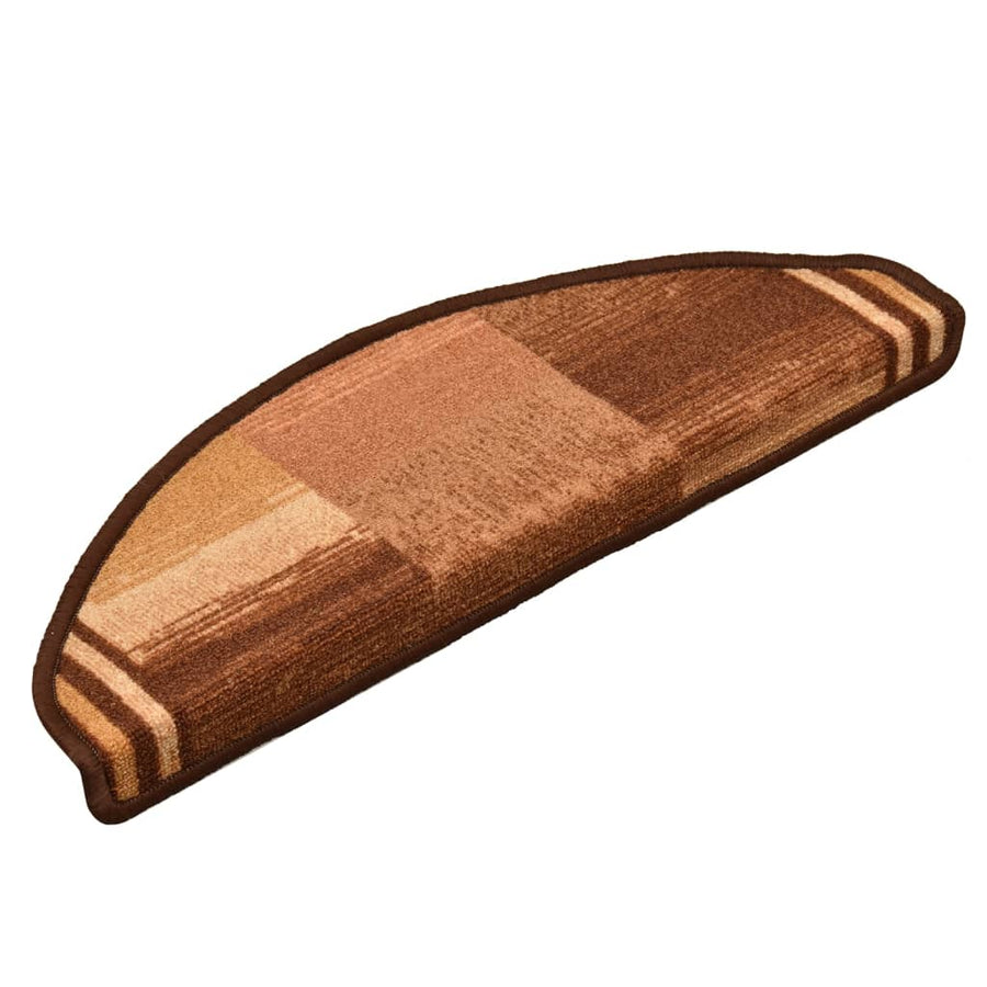 Trapmatten Zelfklevend 10 St 65X21X4 Cm Bruin Halfrond