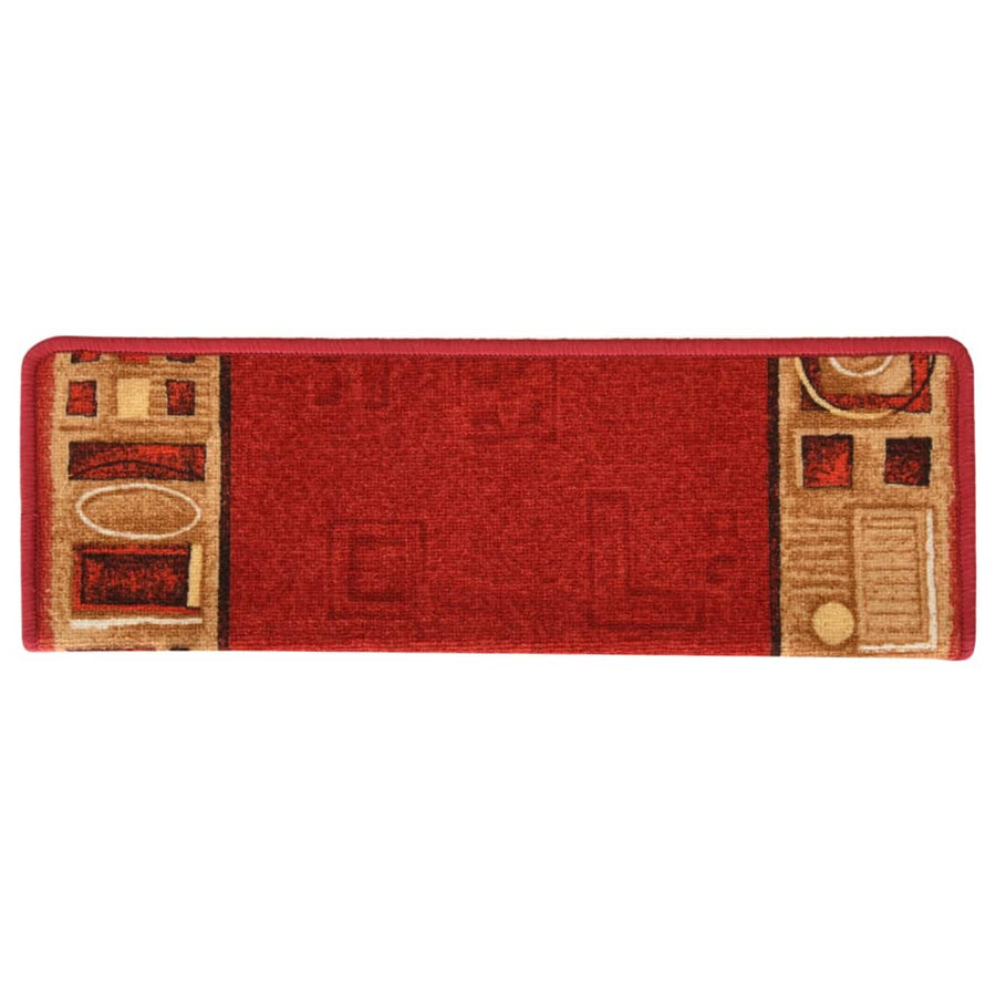 Trapmatten Zelfklevend 10 St 65X21X4 Cm Rood Rechthoekig