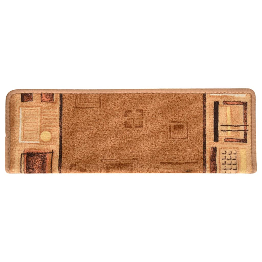 Trapmatten Zelfklevend 5 St 65X21X4 Cm Beige Rechthoekig