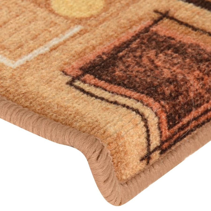 Trapmatten Zelfklevend 5 St 65X21X4 Cm Beige Rechthoekig