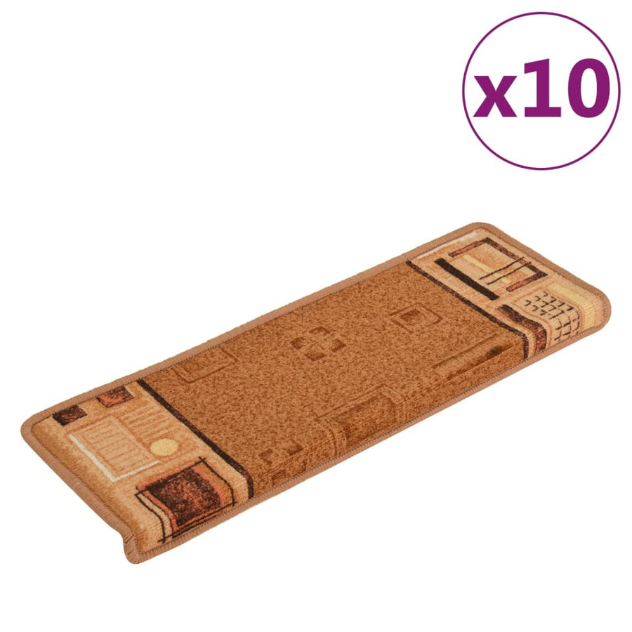 Trapmatten Zelfklevend 10 St 65X21X4 Cm Beige Rechthoekig