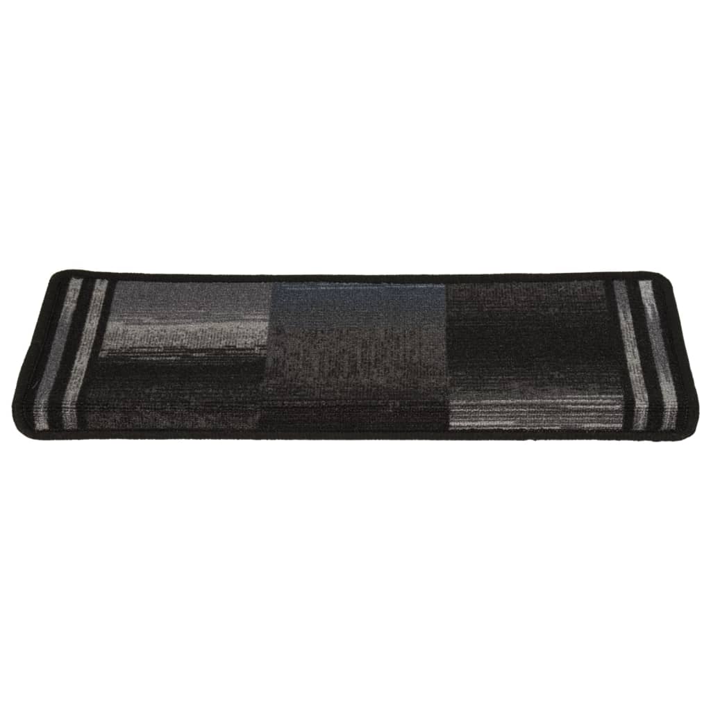 Trapmatten Zelfklevend 5 St 65X21X4 Cm Zwart En Grijs Rechthoekig