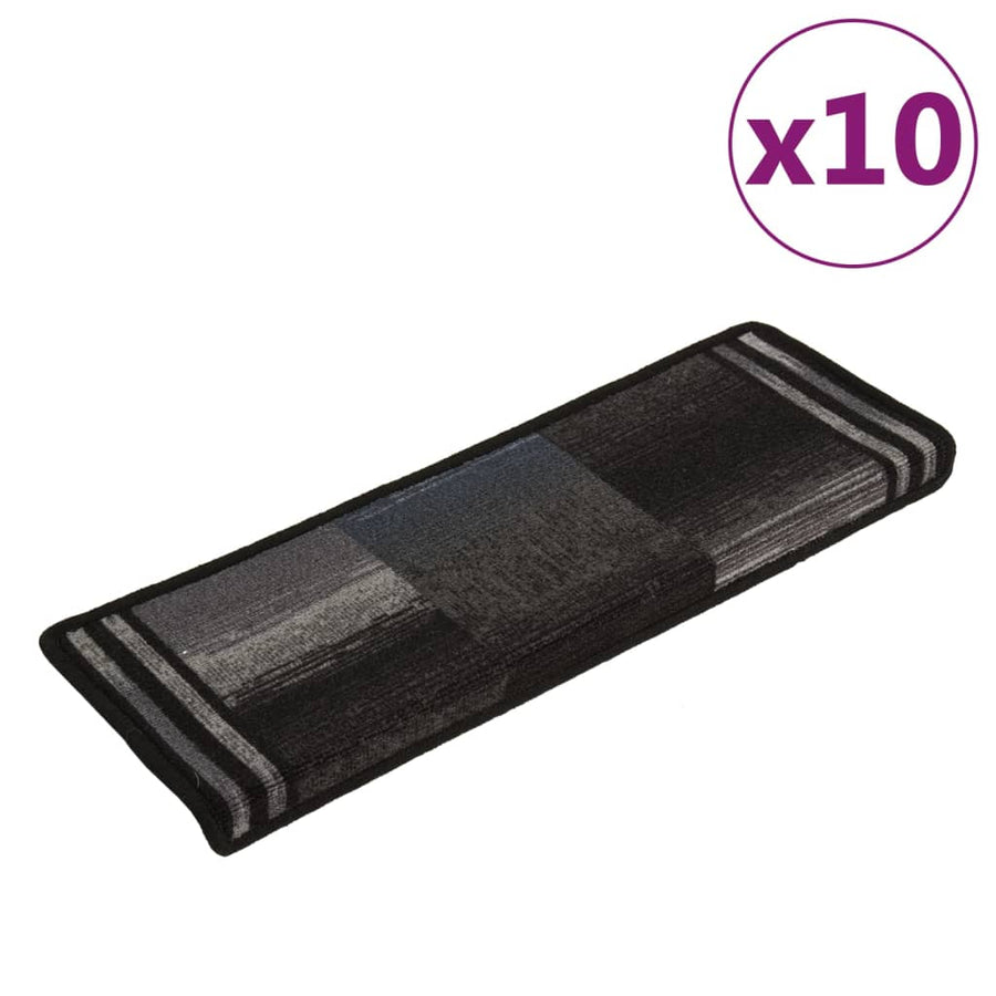 Trapmatten Zelfklevend 10 St 65X21X4 Cm Zwart En Grijs Rechthoekig