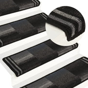 Trapmatten 10 st 65x21x4 cm zwart grijs