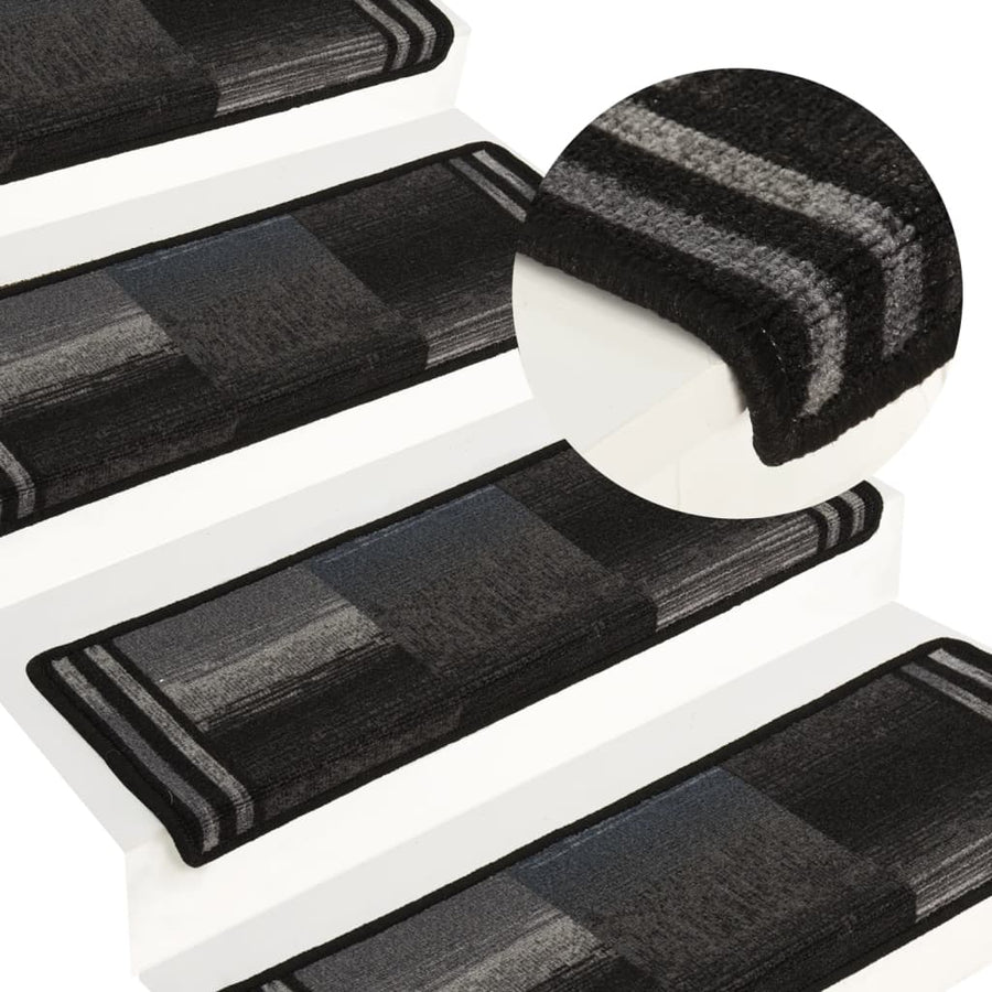Trapmatten Zelfklevend 10 St 65X21X4 Cm Zwart En Grijs Rechthoekig