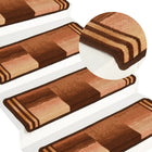 Trapmatten zelfklevend 5 stuks 65x21 cm bruin