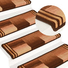 Trapmatten zelfklevend 10 st 65x21x4 cm bruin