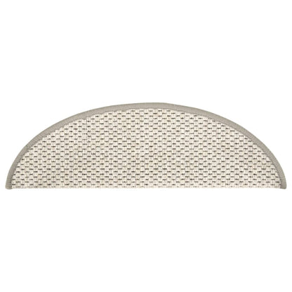 Trapmatten zelfklevend 15 st sisal-look 56x17x3 cm beige 56 x 20 cm Beige