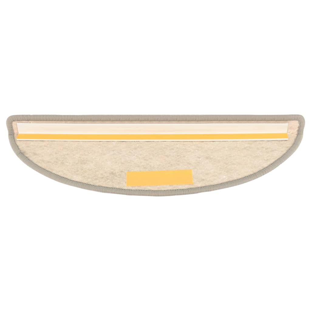 Trapmatten zelfklevend 15 st sisal-look 56x17x3 cm beige 56 x 20 cm Beige