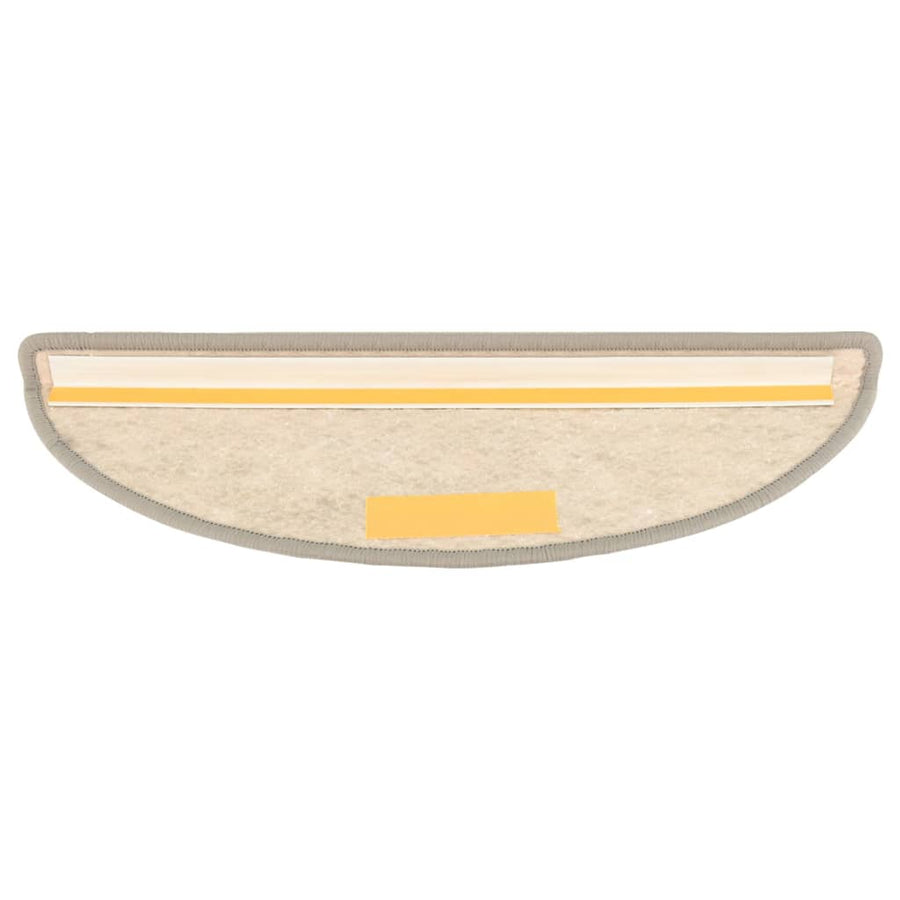 Trapmatten zelfklevend 15 st sisal-look 56x17x3 cm beige 56 x 20 cm Beige