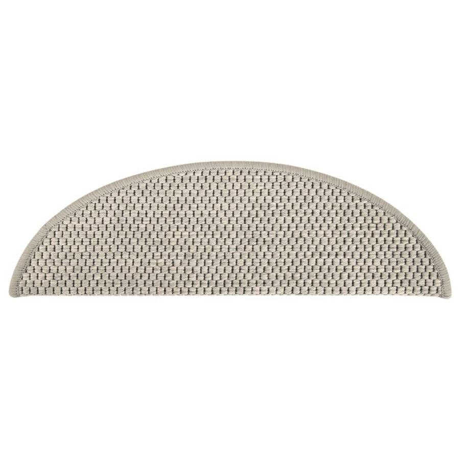 Trapmatten zelfklevend 15 st sisal-look 56x17x3 cm taupe 56 x 20 cm Taupe