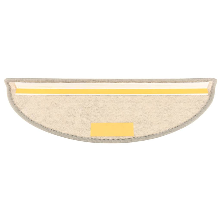 Trapmatten zelfklevend 15 st sisal-look 56x17x3 cm taupe 56 x 20 cm Taupe