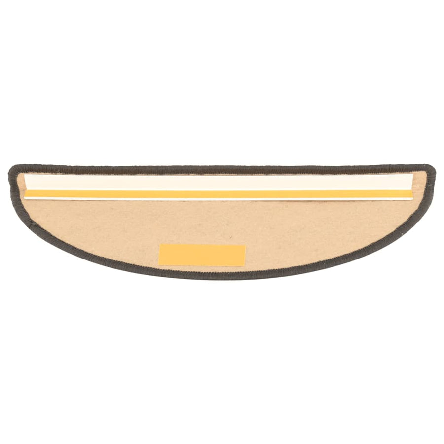 Trapmatten zelfklevend 15 st sisal-look 56x17x3cm zilverkleurig 56 x 20 cm Zilver