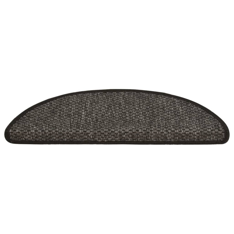 Trapmatten zelfklevend 15st sisal-look 56x17x3cm antracietkleur 56 x 20 cm Antraciet