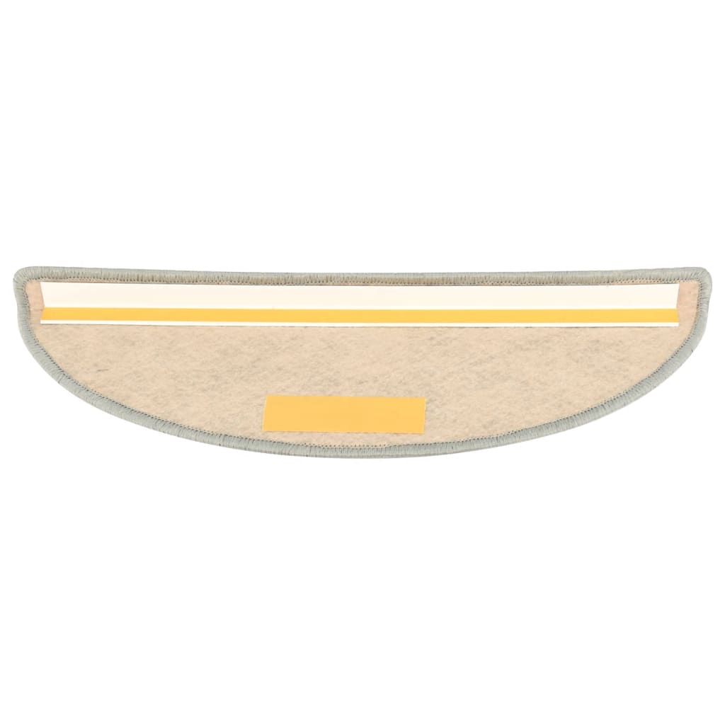 Trapmatten zelfklevend 15 st sisal-look 56x17x3 cm grijs 56 x 20 cm Grijs