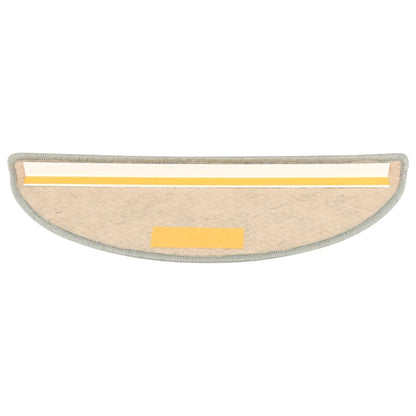 Trapmatten zelfklevend 15 st sisal-look 56x17x3 cm grijs 56 x 20 cm Grijs