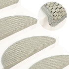 Trapmatten 15 st sisal-look lichtgroen 56x17x3 cm
