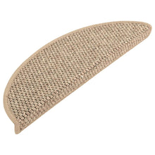 Trapmatten zelfklevend 15 st sisal-look 56x17x3 cm donkerbeige 56 x 20 cm Donkerbeige